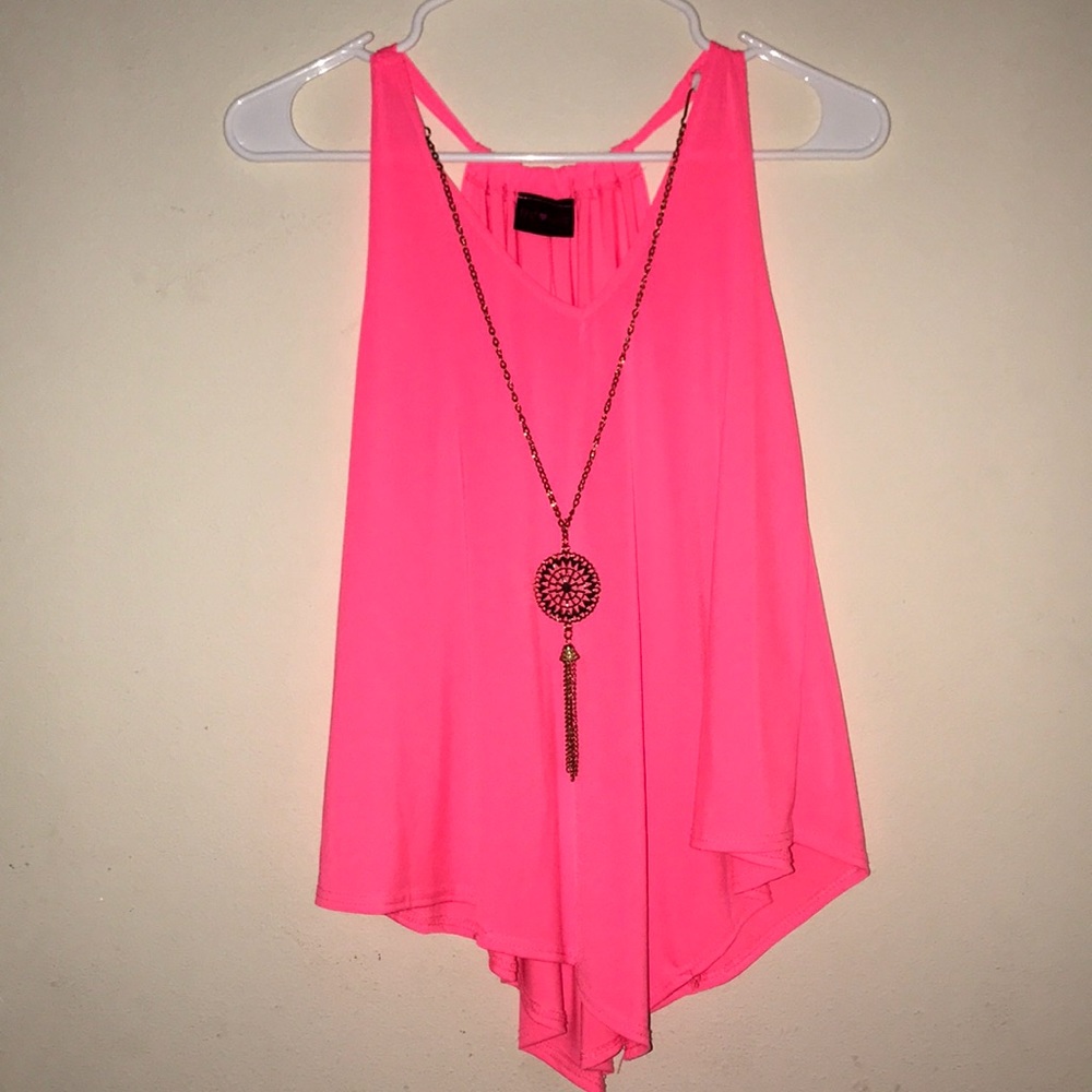 Hot pink tank top